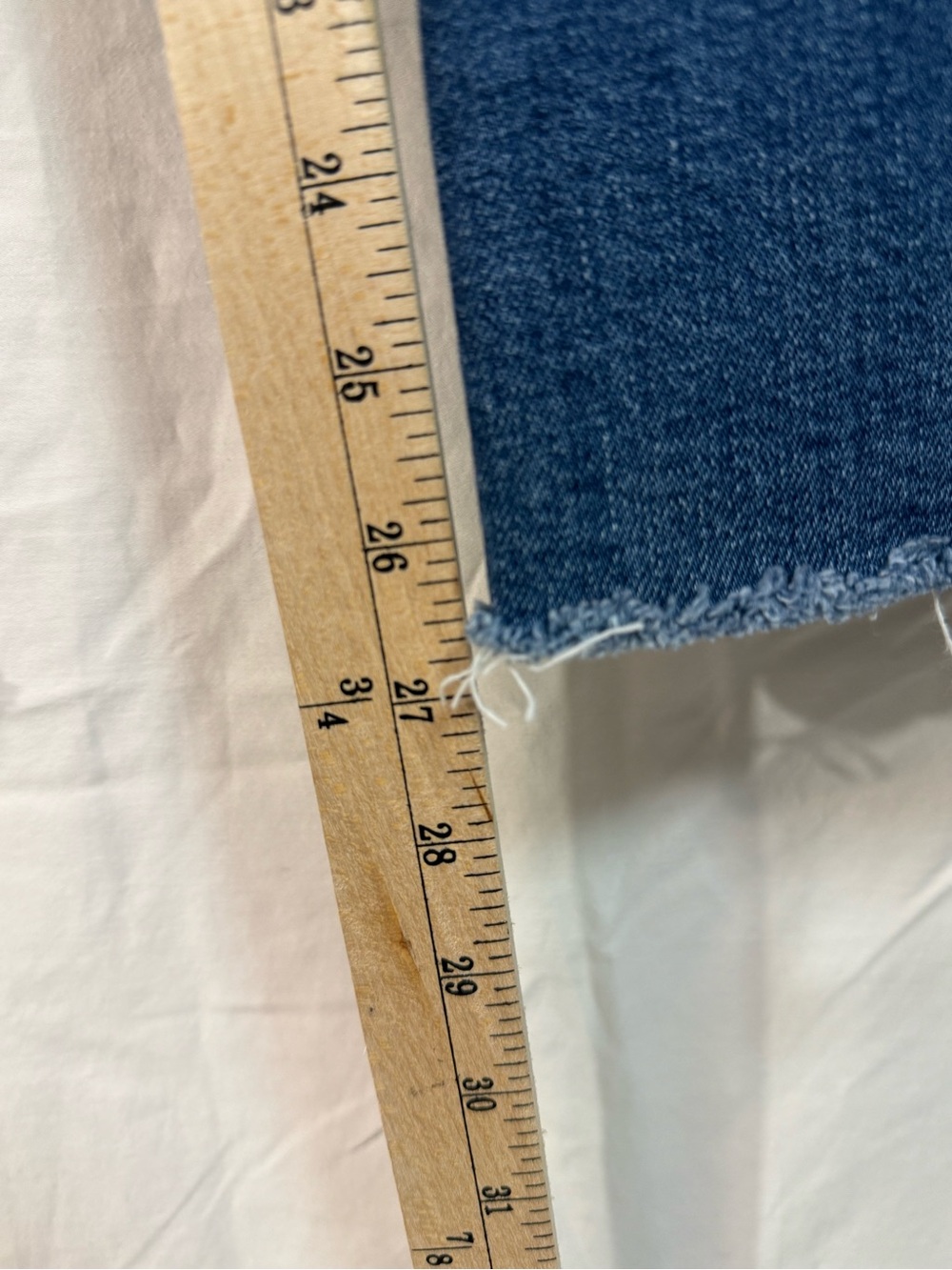 Madewell Mid-Rise Kick Out‎ Jeans Size 29 Raw Hem Cropped Flare Blue Denim - Picture 6 of 8
